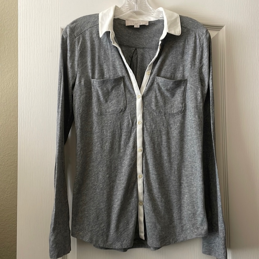 LOFT brand button up top